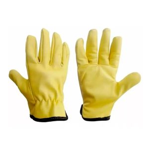 Guantes de vaqueta sencillos